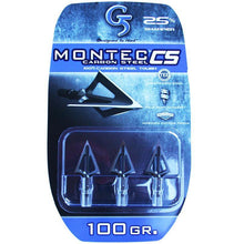 Load image into Gallery viewer, Montec G5 Carbon Steel Broadheads - 100gr 3 pack
